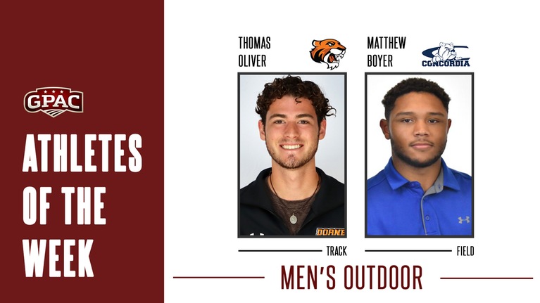 Week 5: GPAC Men's Outdoor Track & Field Athletes of the Week