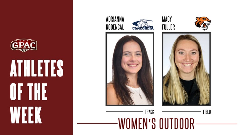 Week 3: GPAC Women's Outdoor Track & Field Athletes of the Week