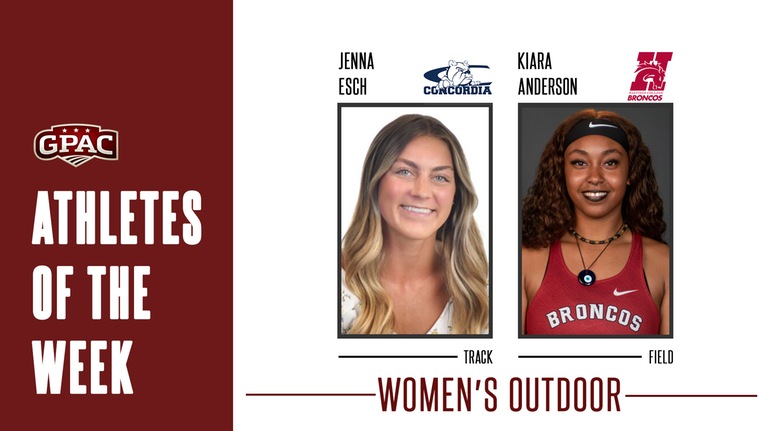 Week 5: GPAC Women's Outdoor Track & Field Athletes of the Week